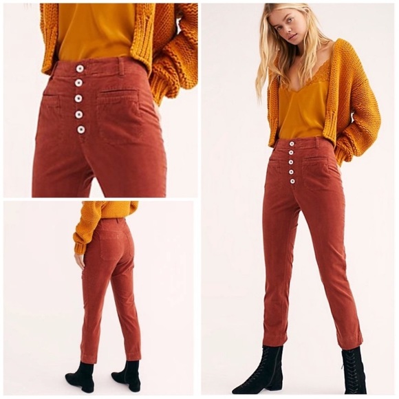 Free People If You Love Something Skinny Cords Size 10 - Picture 1 of 10